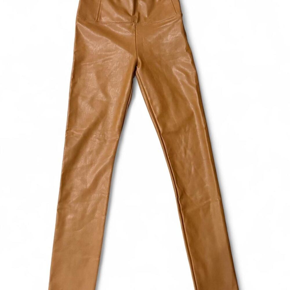 Bagatelle nyc tan faux leather Pants size XS